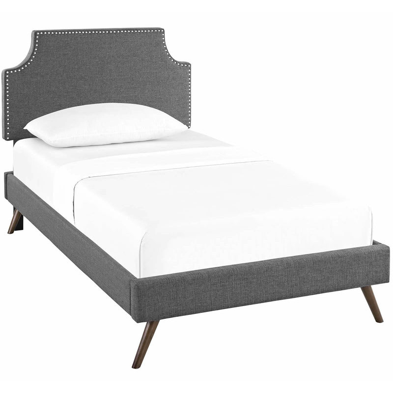 Modway Furniture Corene Twin Upholstered Platform Bed MOD-5943-GRY IMAGE 2