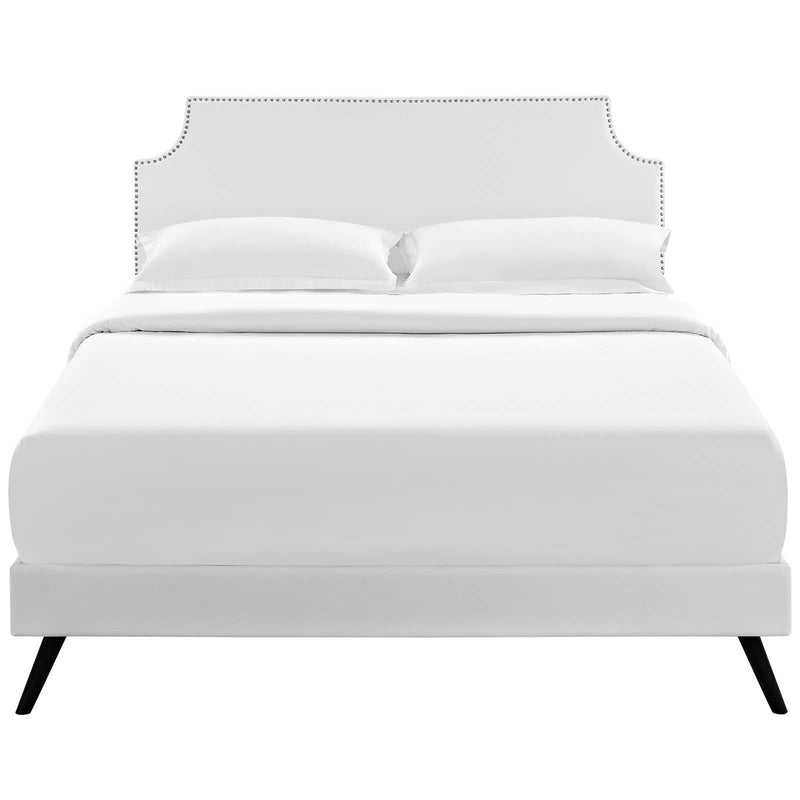 Modway Furniture Corene Queen Upholstered Platform Bed MOD-5946-WHI IMAGE 1