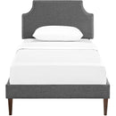 Modway Furniture Corene Twin Upholstered Platform Bed MOD-5951-GRY IMAGE 1