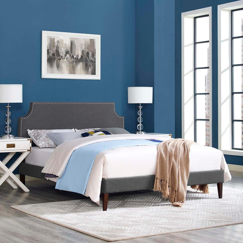 Modway Furniture Corene Full Upholstered Platform Bed MOD-5953-GRY IMAGE 5