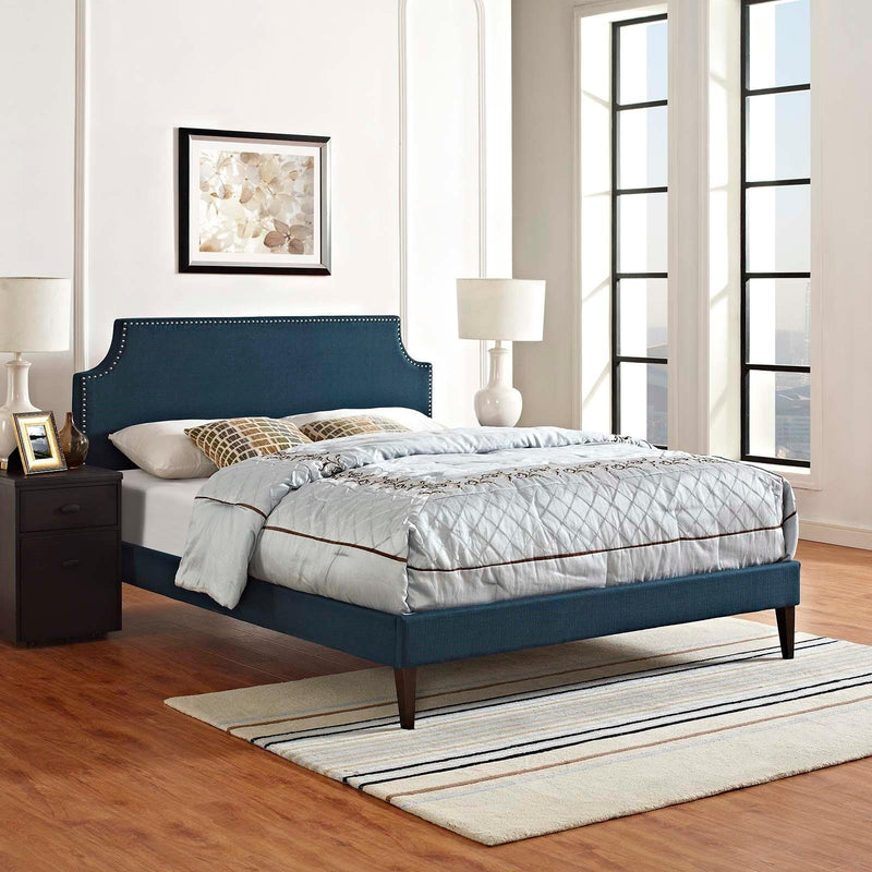 Modway Furniture Corene King Upholstered Platform Bed MOD-5957-AZU IMAGE 5