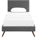 Modway Furniture Macie Twin Upholstered Platform Bed MOD-5959-GRY IMAGE 1