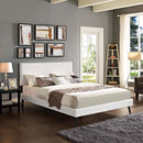 Modway Furniture Macie Full Upholstered Platform Bed MOD-5960-WHI IMAGE 7