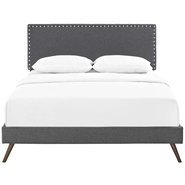 Modway Furniture Macie Queen Upholstered Platform Bed MOD-5963-GRY IMAGE 1