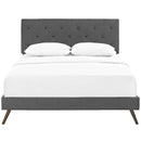 Modway Furniture Tarah Queen Upholstered Platform Bed MOD-5979-GRY IMAGE 1