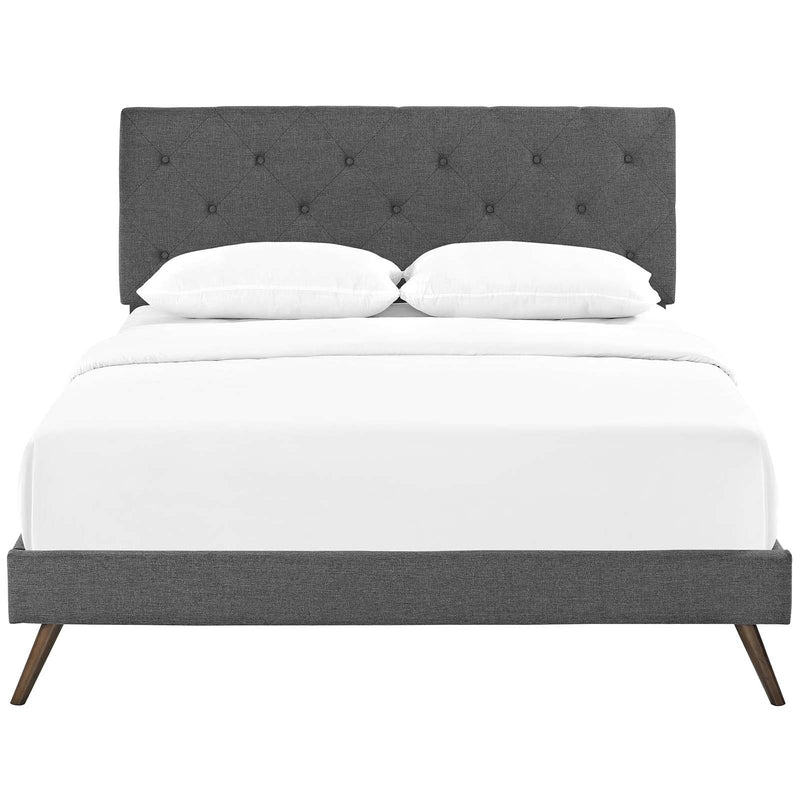 Modway Furniture Tarah Queen Upholstered Platform Bed MOD-5979-GRY IMAGE 1