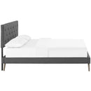 Modway Furniture Tarah Queen Upholstered Platform Bed MOD-5979-GRY IMAGE 3