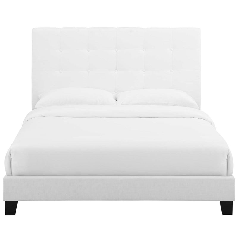Modway Furniture Melanie King Upholstered Platform Bed MOD-5994-WHI IMAGE 1