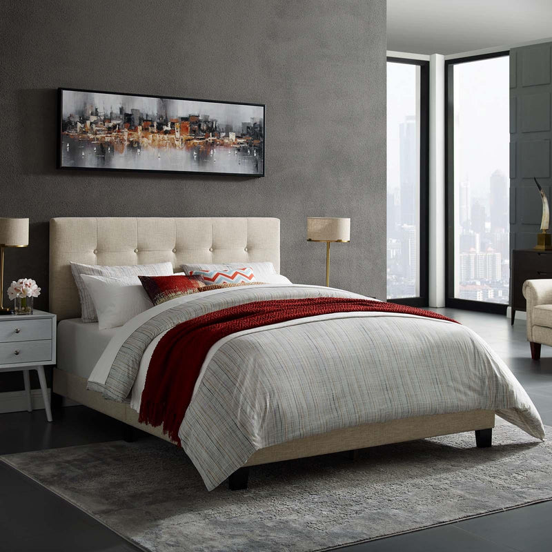 Modway Furniture Amira Full Upholstered Platform Bed MOD-6000-BEI IMAGE 5