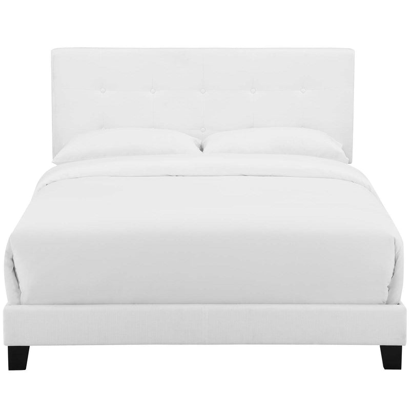 Modway Furniture Amira Full Upholstered Platform Bed MOD-6000-WHI IMAGE 1