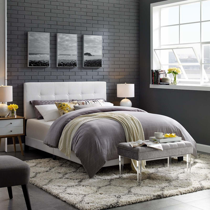 Modway Furniture Amira Full Upholstered Platform Bed MOD-6000-WHI IMAGE 5