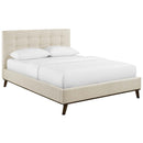 Modway Furniture McKenzie Queen Upholstered Platform Bed MOD-6005-BEI IMAGE 2
