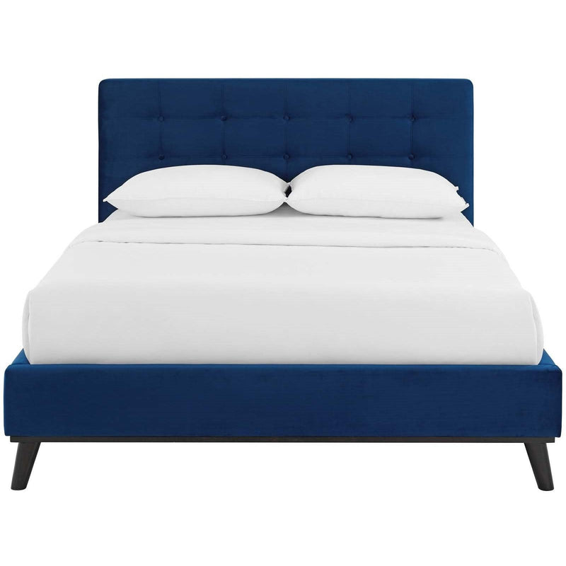 Modway Furniture McKenzie Queen Upholstered Platform Bed MOD-6006-NAV IMAGE 1