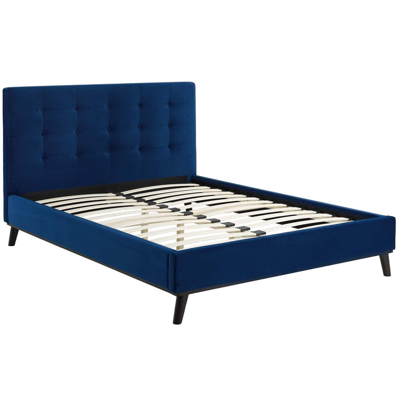 Modway Furniture McKenzie Queen Upholstered Platform Bed MOD-6006-NAV IMAGE 4