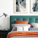 Modway Furniture McKenzie Queen Upholstered Platform Bed MOD-6006-TEA IMAGE 5