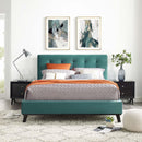 Modway Furniture McKenzie Queen Upholstered Platform Bed MOD-6006-TEA IMAGE 6