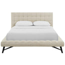 Modway Furniture Julia Queen Upholstered Platform Bed MOD-6007-BEI IMAGE 1