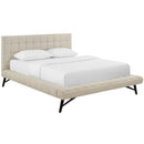 Modway Furniture Julia Queen Upholstered Platform Bed MOD-6007-BEI IMAGE 2