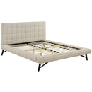 Modway Furniture Julia Queen Upholstered Platform Bed MOD-6007-BEI IMAGE 4