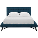 Modway Furniture Julia Queen Upholstered Platform Bed MOD-6007-BLU IMAGE 1