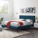 Modway Furniture Julia Queen Upholstered Platform Bed MOD-6007-BLU IMAGE 6