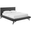 Modway Furniture Julia Queen Upholstered Platform Bed MOD-6007-GRY IMAGE 2