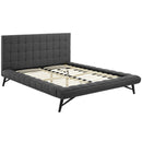 Modway Furniture Julia Queen Upholstered Platform Bed MOD-6007-GRY IMAGE 4