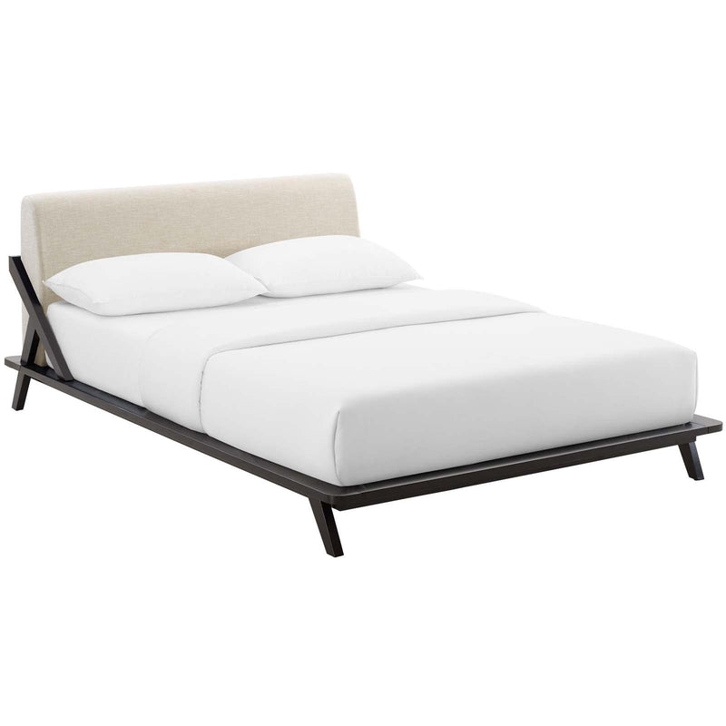 Modway Furniture Luella Queen Upholstered Platform Bed MOD-6047-CAP-BEI IMAGE 2