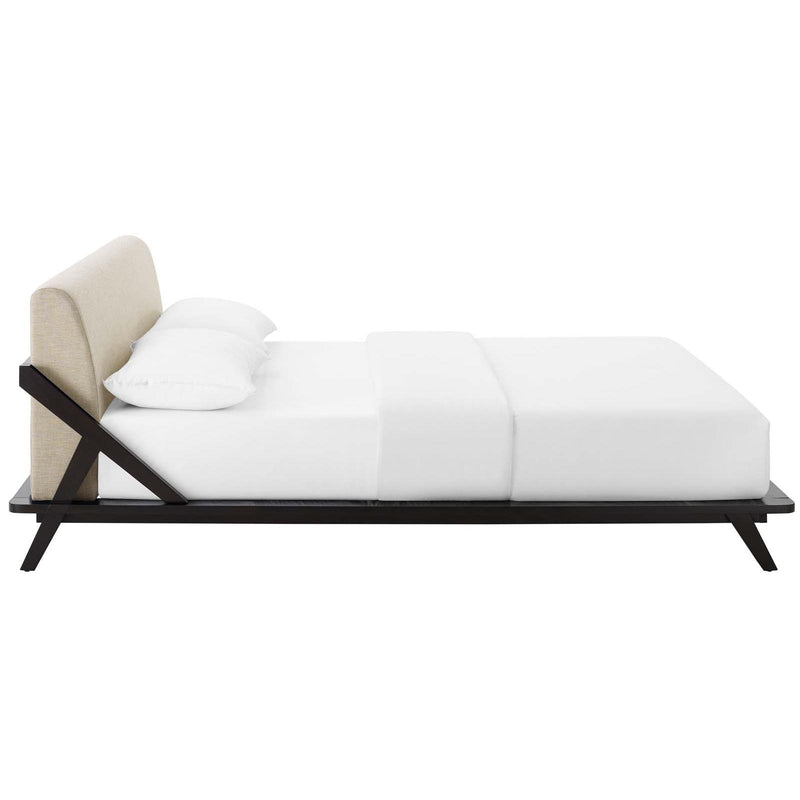 Modway Furniture Luella Queen Upholstered Platform Bed MOD-6047-CAP-BEI IMAGE 3