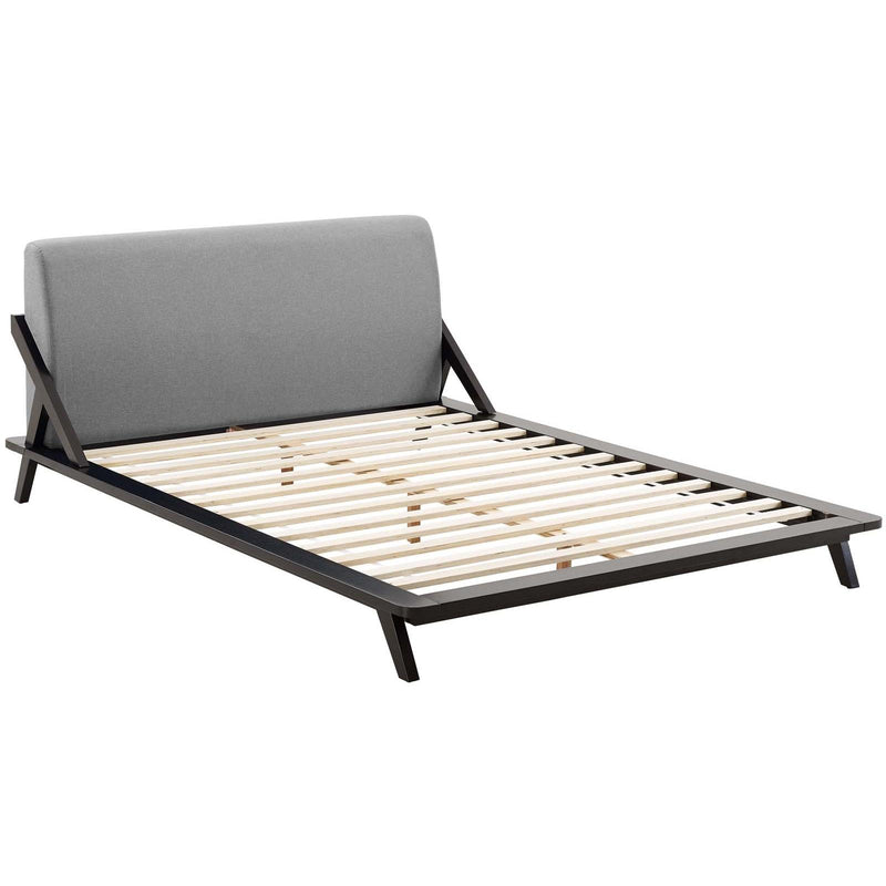 Modway Furniture Luella Queen Upholstered Platform Bed MOD-6047-CAP-LGR IMAGE 4