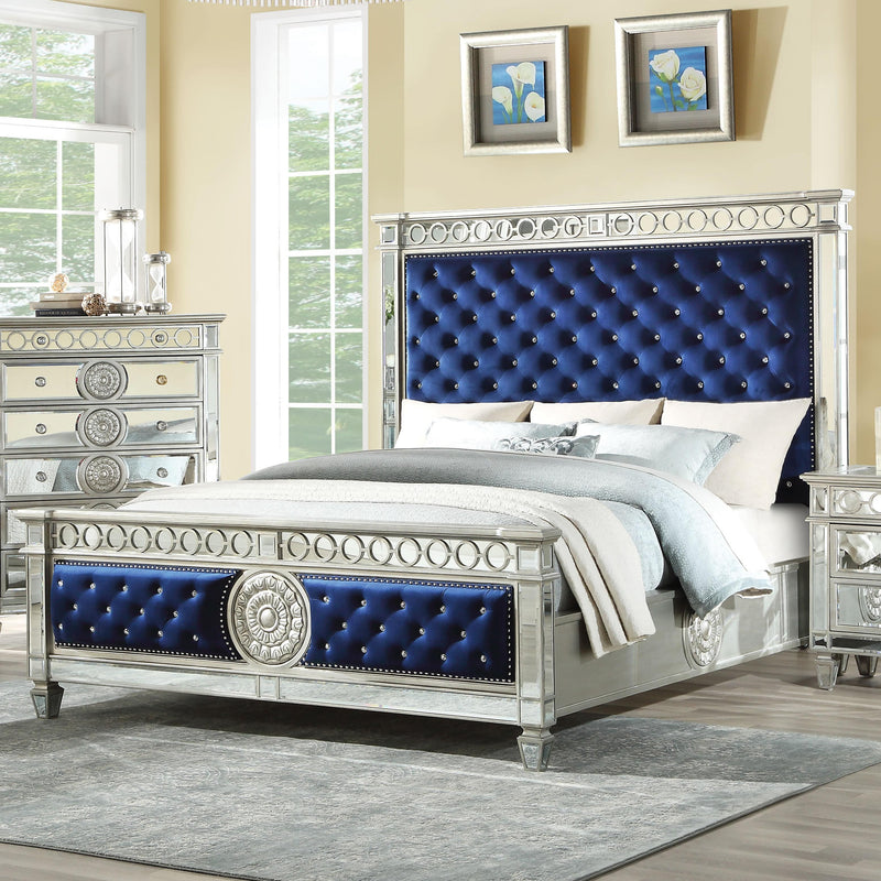 Acme Furniture Varian King Upholstered Panel Bed 26147EK IMAGE 1