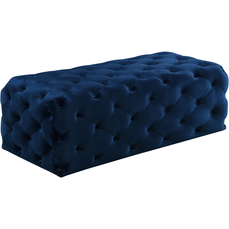 Meridian Casey Fabric Ottoman 121Navy IMAGE 1