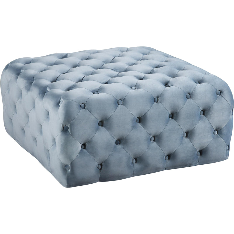 Meridian Ariel Fabric Ottoman 123SkyBlu IMAGE 1