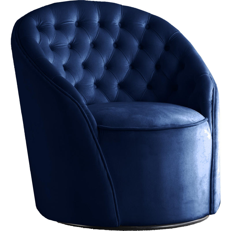 Meridian Alessio Stationary Fabric Accent Chair 501Navy IMAGE 1