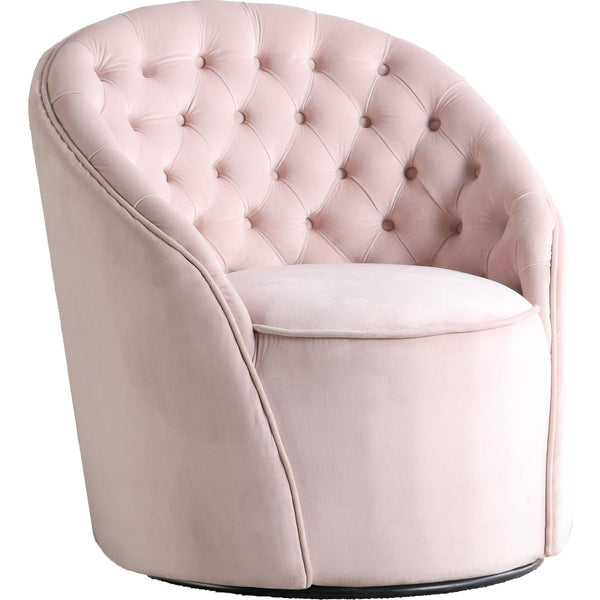 Meridian Alessio Stationary Fabric Accent Chair 501Pink IMAGE 1