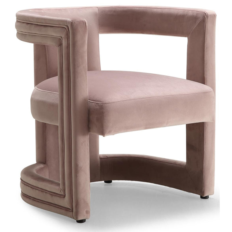 Meridian Blair Stationary Fabric Accent Chair 530Pink IMAGE 1