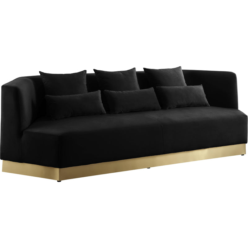 Meridian Marquis Stationary Fabric Sofa 600Black-S IMAGE 1