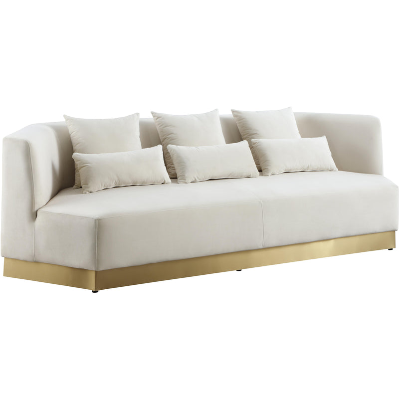 Meridian Marquis Stationary Fabric Sofa 600Cream-S IMAGE 1