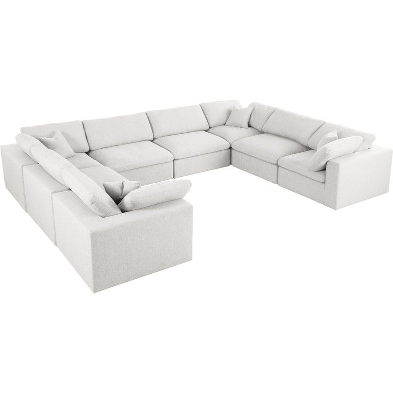 Meridian Serene Fabric 8 pc Sectional 601Cream-Sec8A IMAGE 1
