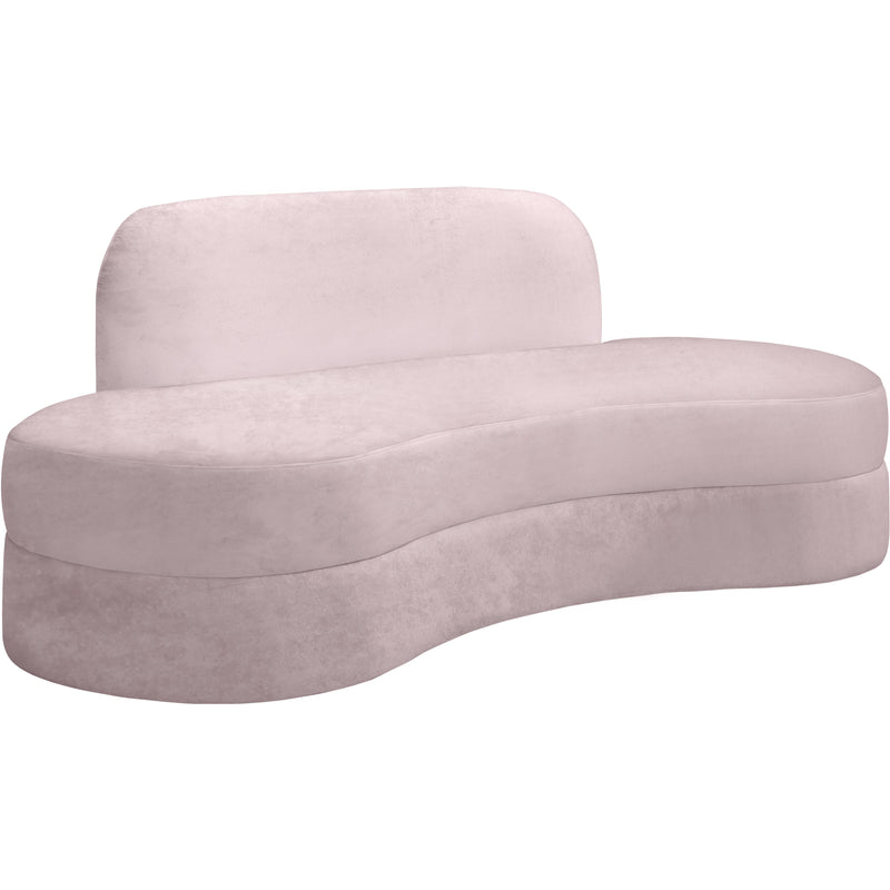 Meridian Mitzy Stationary Fabric Sofa 606Pink-S IMAGE 1