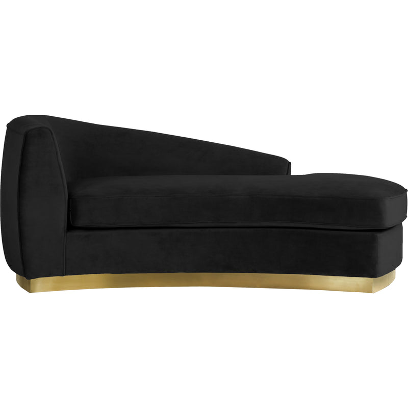 Meridian Julian Fabric Chaise 620Black-Chaise IMAGE 1
