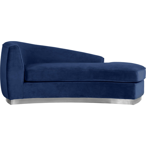 Meridian Julian Fabric Chaise 621Navy-Chaise IMAGE 1