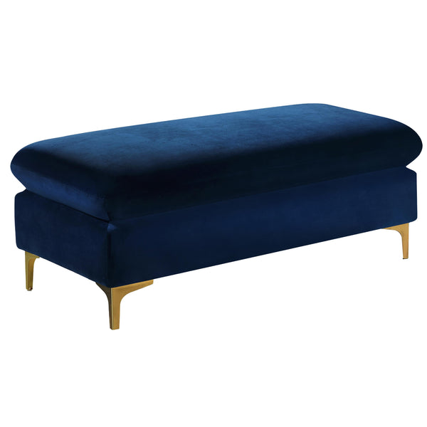 Meridian Naomi Fabric Ottoman 636Navy-Ott IMAGE 1
