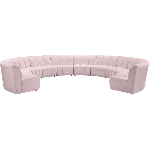 Meridian Infinity Fabric 10 pc Sectional 638Pink-10PC IMAGE 1