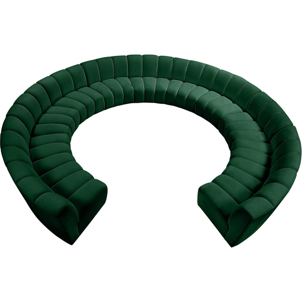 Meridian Infinity Fabric 11 pc Sectional 638Green-11PC IMAGE 1