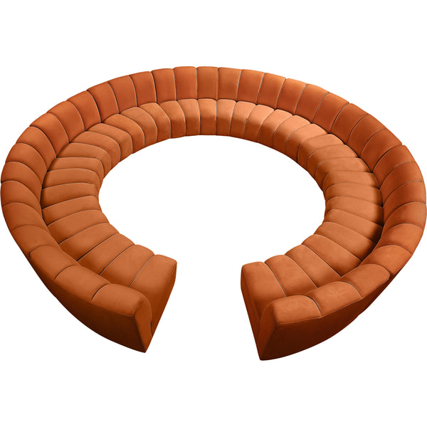 Meridian Infinity Fabric 12 pc Sectional 638Cognac-12PC IMAGE 1