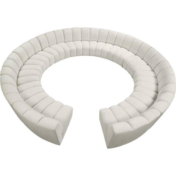 Meridian Infinity Fabric 12 pc Sectional 638Cream-12PC IMAGE 1