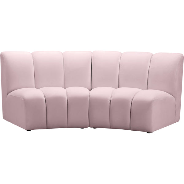 Meridian Infinity Fabric 2 pc Sectional 638Pink-2PC IMAGE 1