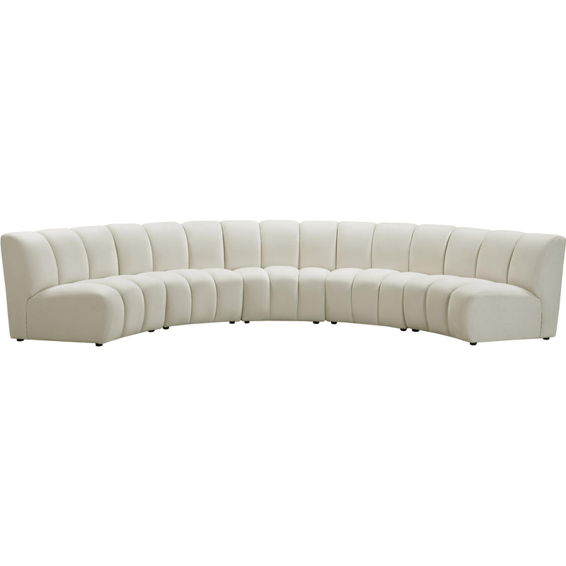 Meridian Infinity Fabric 5 pc Sectional 638Cream-5PC IMAGE 1