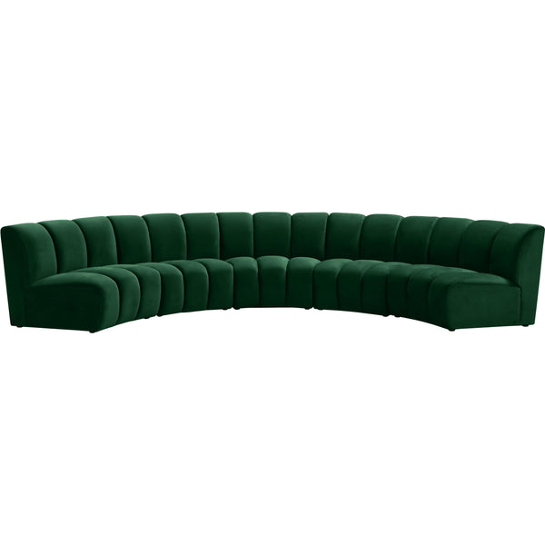Meridian Infinity Fabric 5 pc Sectional 638Green-5PC IMAGE 1